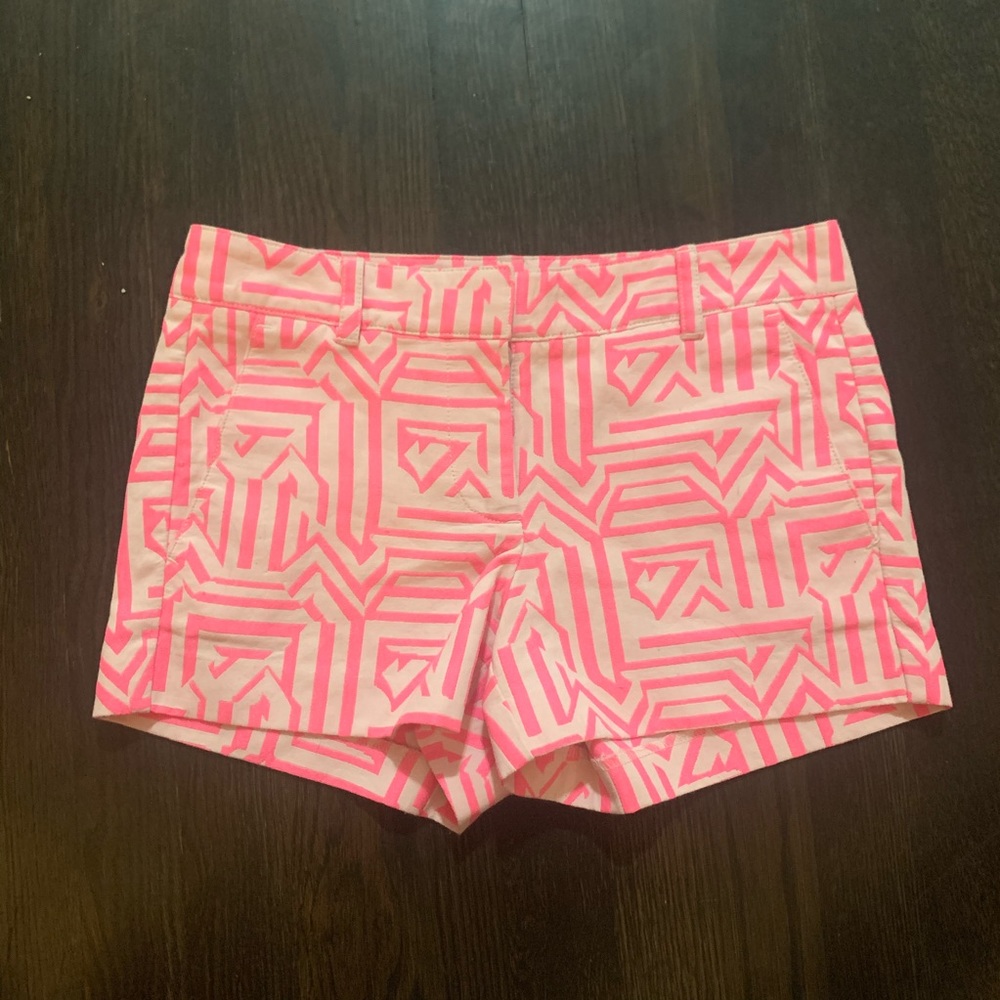 J. Crew Pink Aztec print shorts. SO cute! 💕